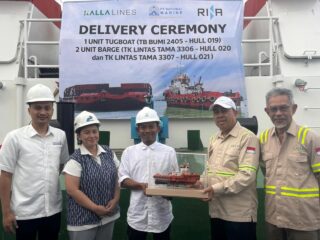 Kalla Lines Perkuat Shipping Services, Tambah 1 Tugboat dan 2 Barge